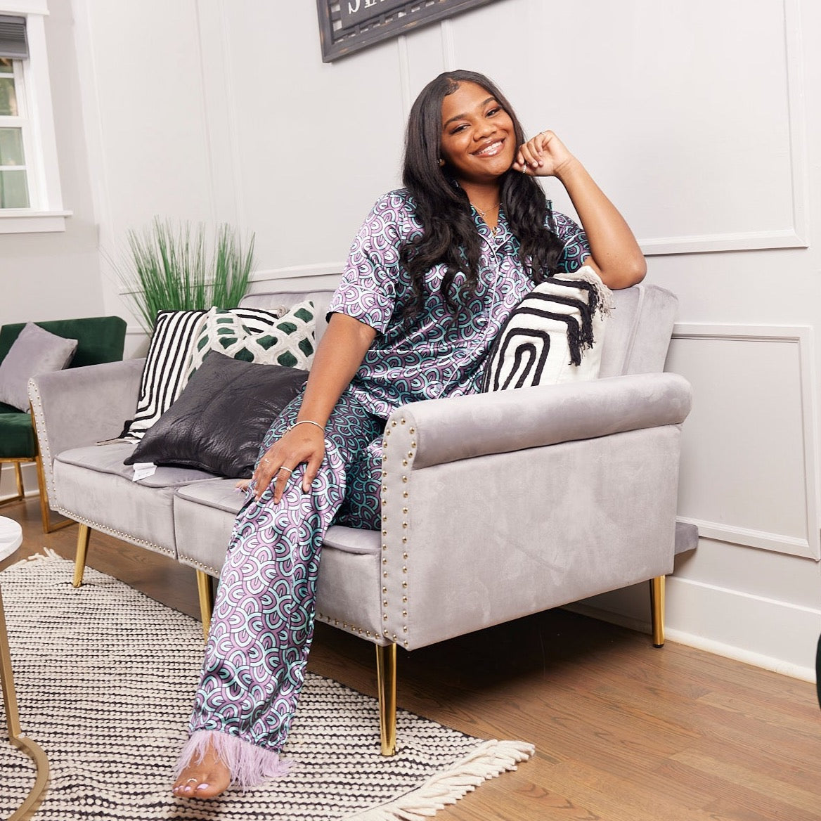 Iyonna Pajama Fur Trouser
