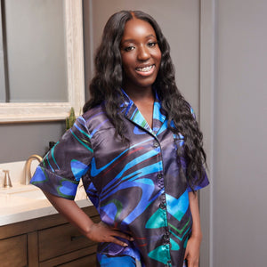 Aurora Pajama Short Sleeve Top